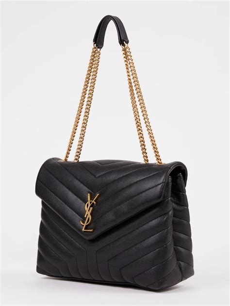 yves saint laurent tasche schwarz gold|Saint Laurent taschen.